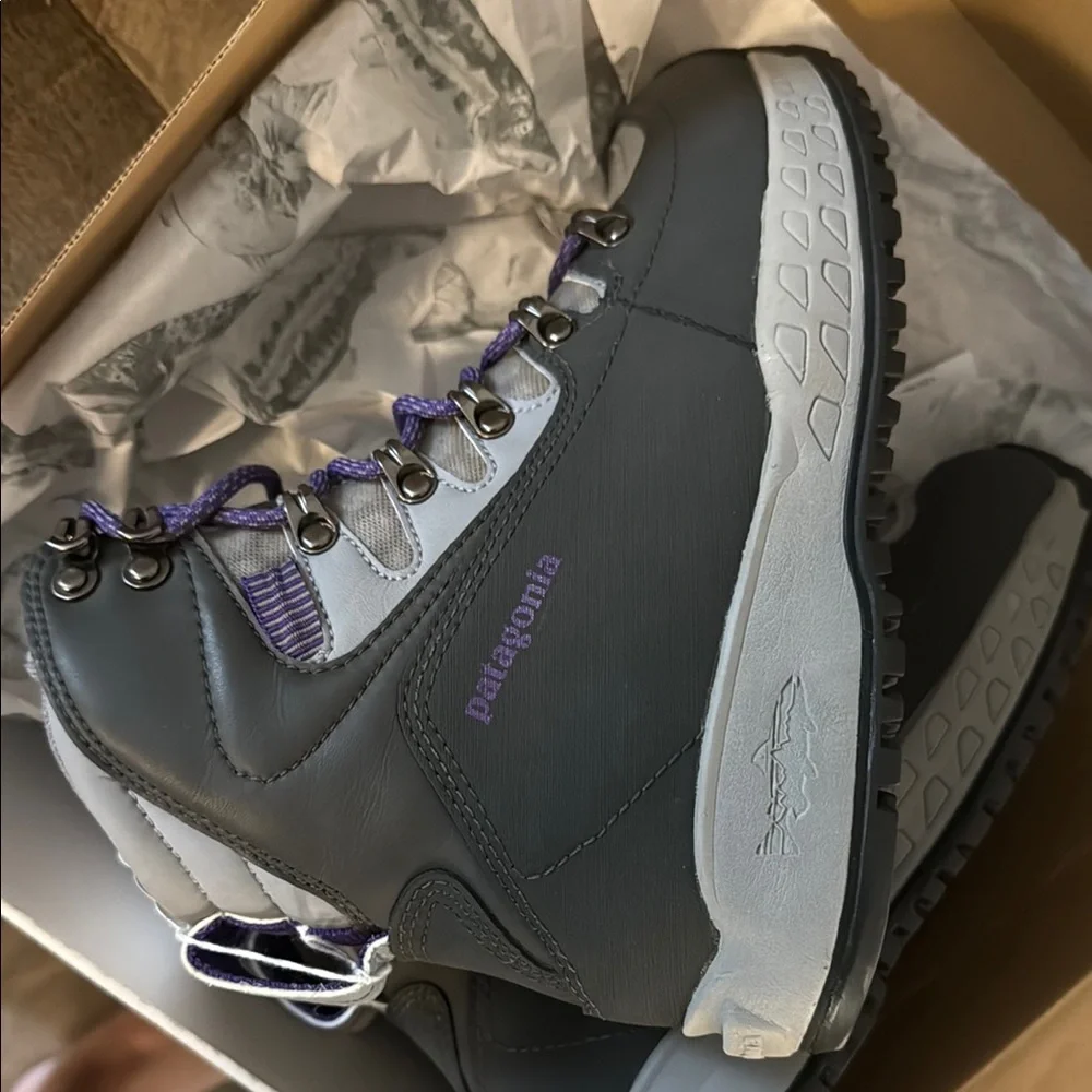 Patagonia Gray and Purple Hiking Boots - Picture 4 of 5